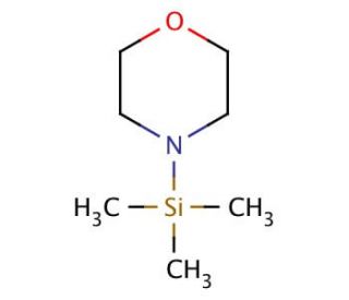 4-(Trimethylsilyl)morpholine (CAS 13368-42-8) - chemical structure image