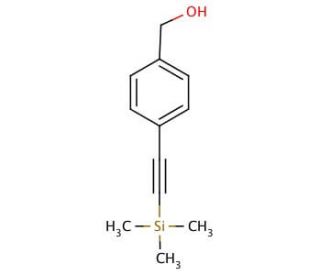 4-(Trimethylsilylethynyl)benzyl alcohol (CAS 275386-60-2) - chemical structure image
