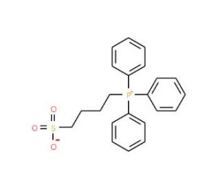 4-(Triphenylphosphonio)butane-1-sulfonate (CAS 164982-05-2) - chemical structure image