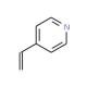 4-Vinylpyridine (CAS 100-43-6) - chemical structure image