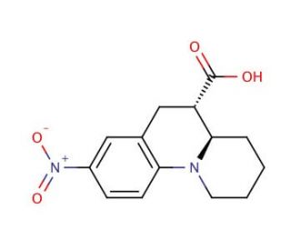 (4aR,5S)-8-nitro-2,3,4,4a,5,6-hexahydro-1H-pyrido[1,2-a]quinoline-5-carboxylic acid - chemical structure image