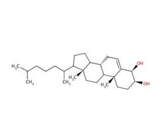 4&beta;-Hydroxy Cholesterol (CAS 17320-10-4) - chemical structure image
