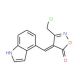 (4E)-3-(Chloromethyl)-4-(1H-indol-4-ylmethylene)-isoxazol-5(4H)-one - chemical structure image