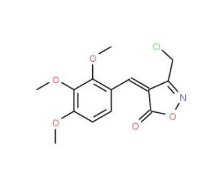 (4E)-3-(Chloromethyl)-4-(2,3,4-trimethoxy-benzylidene)isoxazol-5(4H)-one - chemical structure image
