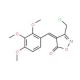 (4E)-3-(Chloromethyl)-4-(2,3,4-trimethoxy-benzylidene)isoxazol-5(4H)-one - chemical structure image