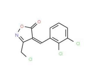 (4E)-3-(Chloromethyl)-4-(2,3-dichlorobenzylidene)-isoxazol-5(4H)-one - chemical structure image