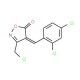 (4E)-3-(Chloromethyl)-4-(2,4-dichlorobenzylidene)-isoxazol-5(4H)-one - chemical structure image