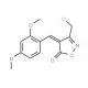 (4E)-3-(Chloromethyl)-4-(2,4-dimethoxybenzylidene)isoxazol-5(4H)-one - chemical structure image