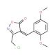 (4E)-3-(Chloromethyl)-4-(2,5-dimethoxybenzylidene)isoxazol-5(4H)-one - chemical structure image