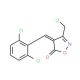 (4E)-3-(Chloromethyl)-4-(2,6-dichlorobenzylidene)-isoxazol-5(4H)-one - chemical structure image