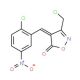 (4E)-3-(Chloromethyl)-4-(2-chloro-5-nitrobenzylidene)isoxazol-5(4H)-one - chemical structure image