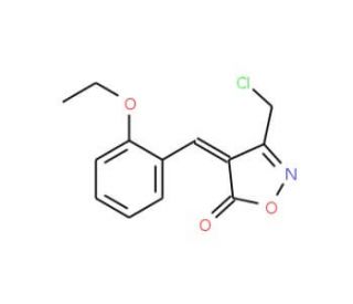 (4E)-3-(Chloromethyl)-4-(2-ethoxybenzylidene)-isoxazol-5(4H)-one - chemical structure image