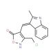 (4E)-3-(Chloromethyl)-4-[(2-methyl-1H-indol-3-yl)-methylene]isoxazol-5(4H)-one - chemical structure image