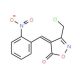 (4E)-3-(Chloromethyl)-4-(2-nitrobenzylidene)-isoxazol-5(4H)-one - chemical structure image