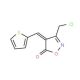 (4E)-3-(Chloromethyl)-4-(2-thienylmethylene)-isoxazol-5(4H)-one - chemical structure image