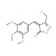 (4E)-3-(Chloromethyl)-4-(3,4,5-trimethoxy-benzylidene)isoxazol-5(4H)-one - chemical structure image