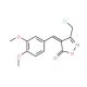 (4E)-3-(Chloromethyl)-4-(3,4-dimethoxybenzylidene)isoxazol-5(4H)-one - chemical structure image