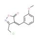 (4E)-3-(Chloromethyl)-4-(3-methoxybenzylidene)-isoxazol-5(4H)-one - chemical structure image