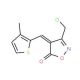 (4E)-3-(Chloromethyl)-4-[(3-methyl-2-thienyl)-methylene]isoxazol-5(4H)-one - chemical structure image