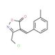 (4E)-3-(Chloromethyl)-4-(3-methylbenzylidene)-isoxazol-5(4H)-one - chemical structure image