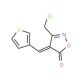 (4E)-3-(Chloromethyl)-4-(3-thienylmethylene)-isoxazol-5(4H)-one - chemical structure image