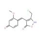 (4E)-3-(Chloromethyl)-4-(4-hydroxy-2-methoxybenzylidene)isoxazol-5(4H)-one - chemical structure image