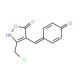 (4E)-3-(Chloromethyl)-4-(4-hydroxybenzylidene)-isoxazol-5(4H)-one - chemical structure image