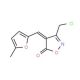 (4E)-3-(Chloromethyl)-4-[(5-methyl-2-furyl)-methylene]isoxazol-5(4H)-one - chemical structure image