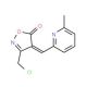 (4E)-3-(Chloromethyl)-4-[(6-methylpyridin-2-yl)-methylene]isoxazol-5(4H)-one - chemical structure image