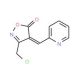 (4E)-3-(Chloromethyl)-4-(pyridin-2-ylmethylene)-isoxazol-5(4H)-one - chemical structure image