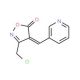 (4E)-3-(Chloromethyl)-4-(pyridin-3-ylmethylene)-isoxazol-5(4H)-one - chemical structure image