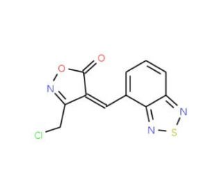 (4E)-4-(2,1,3-Benzothiadiazol-4-ylmethylene)-3-(chloromethyl)isoxazol-5(4H)-one - chemical structure image