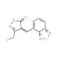 (4E)-4-(2,1,3-Benzothiadiazol-4-ylmethylene)-3-(chloromethyl)isoxazol-5(4H)-one - chemical structure image