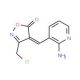 (4E)-4-[(2-Aminopyridin-3-yl)methylene]-3-(chloromethyl)isoxazol-5(4H)-one - chemical structure image