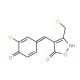 (4E)-4-(3-Chloro-4-hydroxybenzylidene)-3-(chloromethyl)isoxazol-5(4H)-one - chemical structure image