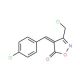 (4E)-4-(4-Chlorobenzylidene)-3-(chloromethyl)-isoxazol-5(4H)-one - chemical structure image