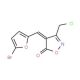 (4E)-4-[(5-Bromo-2-furyl)methylene]-3-(chloromethyl)isoxazol-5(4H)-one - chemical structure image