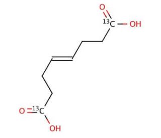 (4E)-4-Octenedioic Acid-1,8-13C2 (CAS 1185234-84-7) - chemical structure image