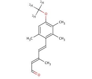 (4E)-5-(4-Methoxy-d3-2,3,6-trimethylphenyl)-3-methyl-2,4-pentadienal - chemical structure image