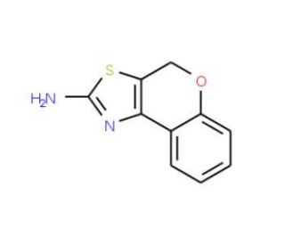 4H-chromeno[4,3-d][1,3]thiazol-2-amine (CAS 31877-68-6) - chemical structure image
