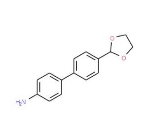 4&prime;-[1,3]Dioxolan-2-yl-biphenyl-4-ylamine - chemical structure image