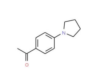 4&prime;-(1-Pyrrolidinyl)acetophenone (CAS 21557-09-5) - chemical structure image