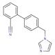 4′-(1H-imidazol-1-ylmethyl)-1,1′-biphenyl-2-carbonitrile - chemical structure image