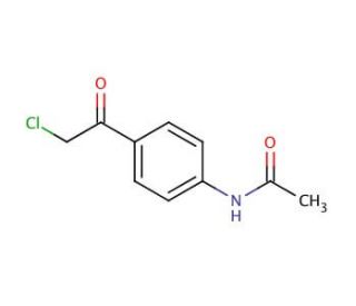 4&prime;-(2-Chloroacetyl)acetanilide (CAS 140-49-8) - chemical structure image