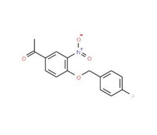 4&prime;-(4-Fluorobenzyloxy)-3&prime;-nitroacetophenone (CAS 175136-24-0) - chemical structure image