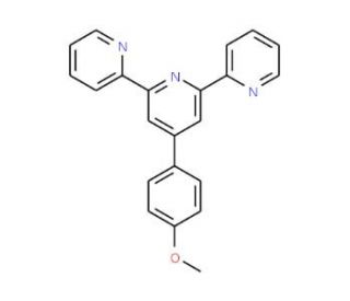4&prime;-(4-Methoxyphenyl)-2,2&prime;:6&prime;,2&prime;&prime;-terpyridine (CAS 337511-97-4) - chemical structure image
