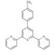 4′-(4-Methylphenyl)-2,2′:6′,2′′-terpyridine (CAS 89972-77-0) - chemical structure image