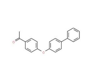 4&prime;-(4-Phenylphenoxy)acetophenone (CAS 35155-09-0) - chemical structure image