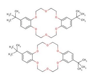 4&prime;,4&prime;&prime;(5&prime;&prime;)-Di-tert-butyldibenzo-18-crown-6 (CAS 29471-17-8) - chemical structure image