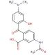 4′-Acetamido-2′-carboxy-4-dimethylamino-2-hydroxybenzophenone (CAS 166442-36-0) - chemical structure image
